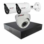 Комплект HD видеонаблюдения для дачи 2+1 IP камеры Sectec