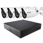 Комплект FullHD видеонаблюдения для улицы 4 IP камеры Sectec