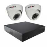 Комплект HD видеонаблюдения для магазина 2 IP камеры Sectec